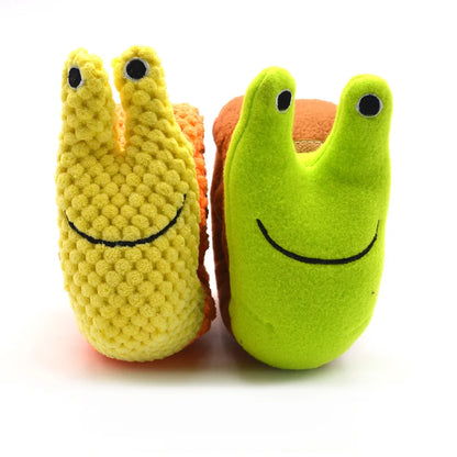 Snail Pet Plush Toy Dog Puzzle Feeder Toys Interactive Sniffing Dogs Toy For Grinding Teeth Food Olfactory Training Pet Supplies