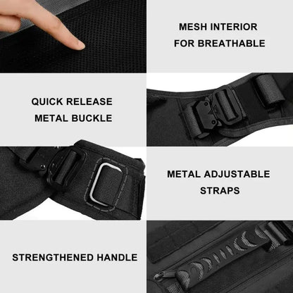 Professional Pet Harness Nylon No Pull Tactical Dog Harness For Heavy Duty Large Dog