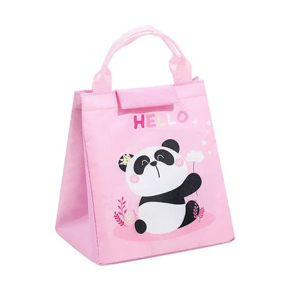 Kids Lunch Bag for School Portable Thermal Bag Children Cartoon Insulated Lunch Bag Cooler Pouch Dinner Container Handbags