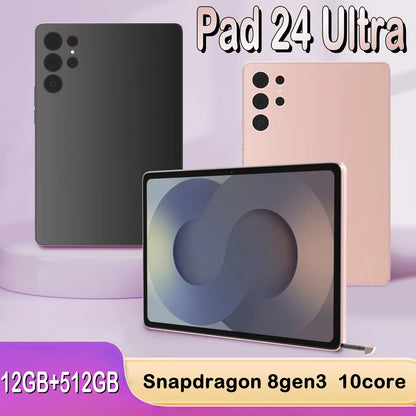 2025 New original Tablet computer Pad 24Ultra Snapdragon 8gen3 13-inch  Android 13.0 Dual 5G Network  Bluetooth WiFi  16GB+1TB