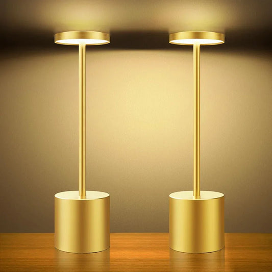 1/2PCS I-shaped Table Lamp Bar Table Lamp Retro Bedside Table Lamp Rechargeable LED Table Lamp with Touch Sensor 3 Colors