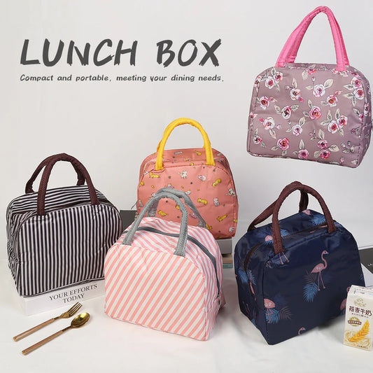 Lunch Box Thermal Insulation Lunch Bag Multifunctional Kid School Lunch Bags Picnic Food Pouch