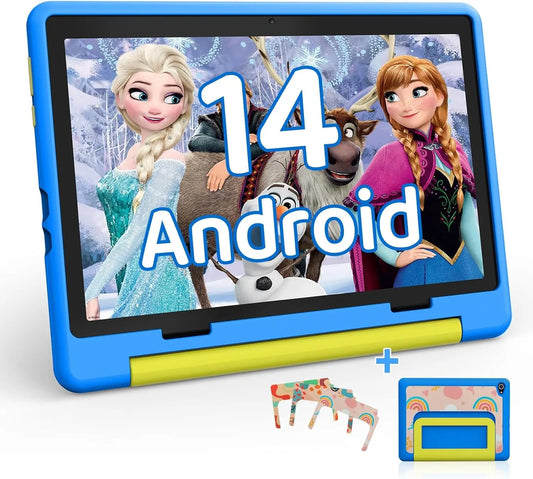 Kid Tablet 10 Inch Android 14 Octa Core 8GB RAM 64GB ROM 128GB Expandable 5000mAh WiFi Bluetooth Children's Gift Kids Software