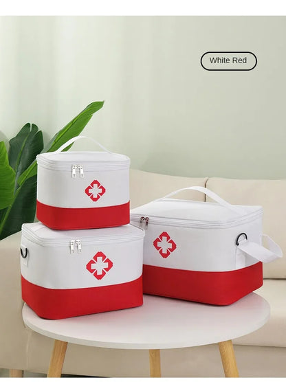 First Aid Kit Medicine Storage Bag Portable Outdoor Rescue Bag Household Large Capacity Medical Kit Storage Organizer