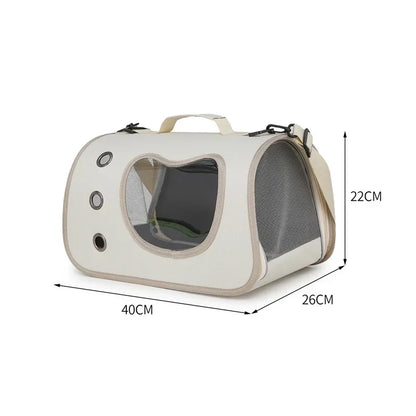 Pet Cat Bag Portable Dog Tote Bag Breathable Dog Backpack Carrier Small Dog Foldable Cat Carrier Large Space Travel TransportBag