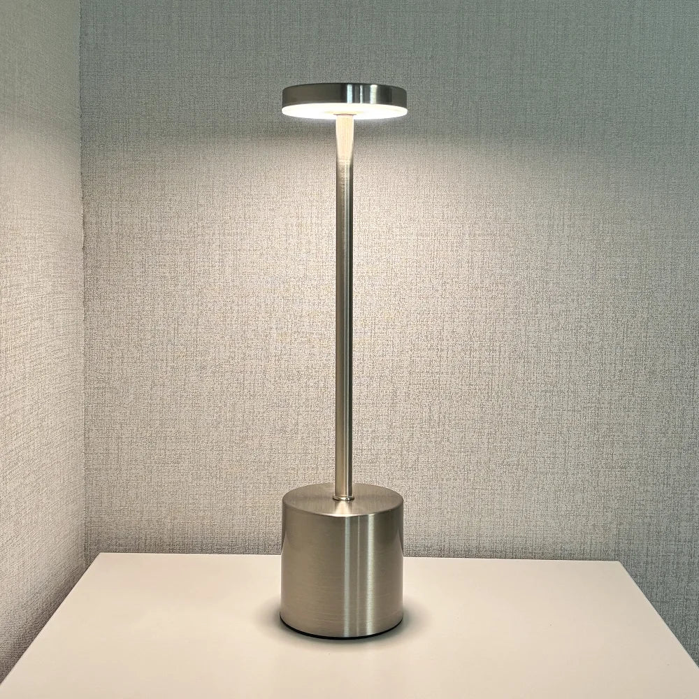 Simple Touch Led Table Light Rechargeable Desk Lamp 3 Color Bedside Creative Ambient Light Room Restaurant Bar Decor Night Light
