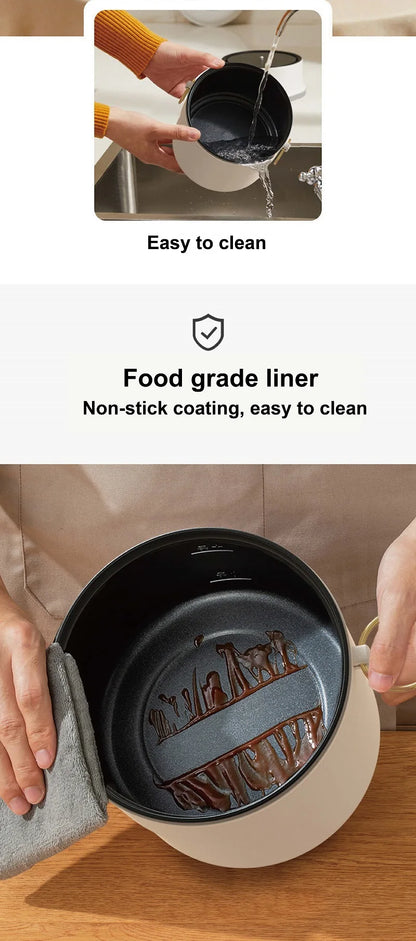 1.8L Home Dual Capacity Electric Cooker Split Yuanyang Electric Hot Pot Multifunctional Pot Non-stick Electric Frying Pan 220V