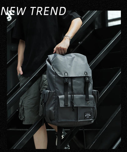 Fashion Waterproof Large Capacity Drawstring Backpack for Men Oxford Durable Travel College Student Laptop School Bag Bookbag