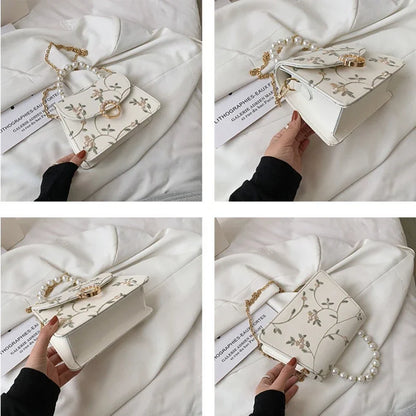 NEWEST Shell Beads Bags Fashion Sweet Bag Women's Handbags Lace Wedding Chic Lady Chain Women Shoulder Crossbody Bag
