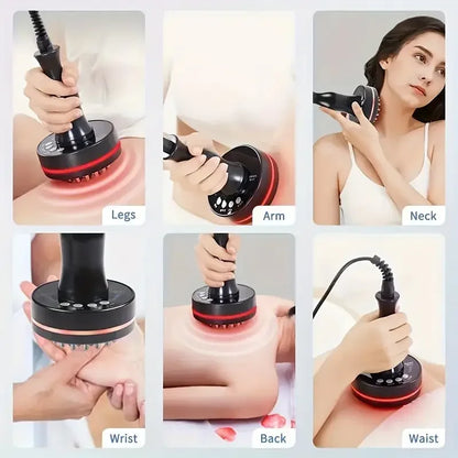 Home electric meridian brushing and scraping instrument, muscle and five element unblocking device, massage