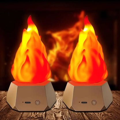 Waterproof Design LED Simulation Flame Light Flame Simulation USB Outdoor Waterproof Lamp Decorative Light LED