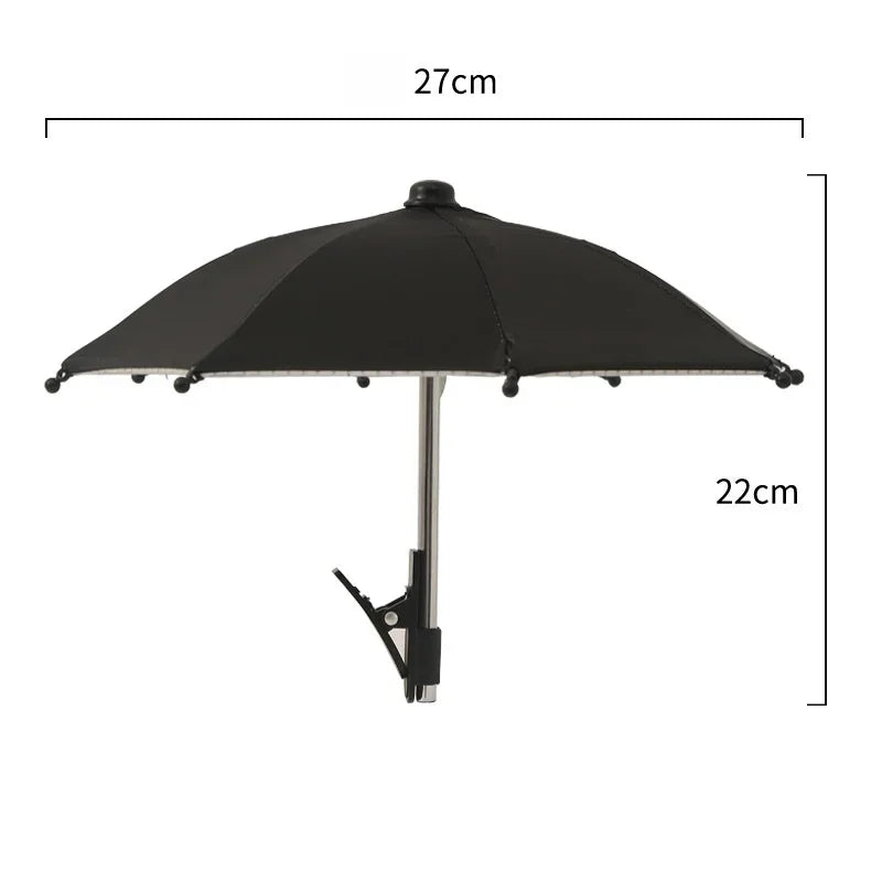 Mobile Phone Sunshade Small Umbrella Mobile Phone Holder Outdoor Portable Cover Sunshade Holder Mobile Phone Holder Accessories