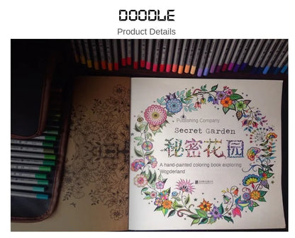 24 Pages Coloring Book for Children Adult Relieve Stress Kill Time DIY Painting Drawing Book Painting Kids Educational Toys