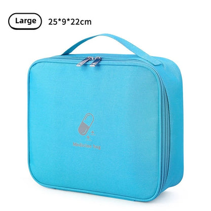 Portable Medical Bag, Travel Bag, Large Capacity Medicine Storage Box, Household Emergency Medicine Reserve, First Aid Kit