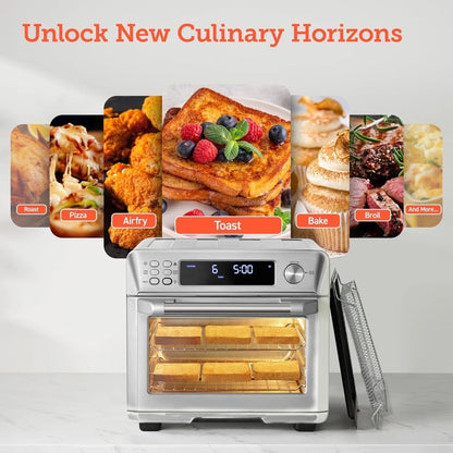 Hot Sale - Smart 12-in-1 Air Fryer Toaster Oven Combo, Airfryer Convection Oven Countertop, Bake, Roast, Reheat, Broiler,NEW