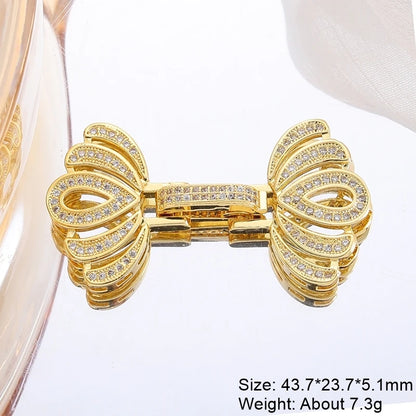 Juya 18K Real Gold Plated Accessories DIY Needlework Beads Pearls Jewelry Making Fastener Closures Lobster Lock Clasps Supplies