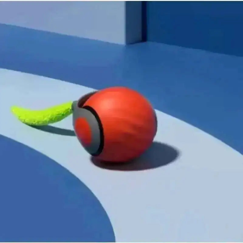 Smart Interactive Cat Toys Ball Automatic Rolling Ball with Faux Tail USB Rechargeable Electric Pet Toy for Teaser and Training