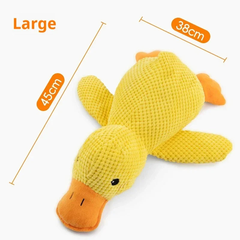 Dog toy plush companion sleeping duck bite resistant teeth grinding sound relief duck sound toy Wholesale and retail