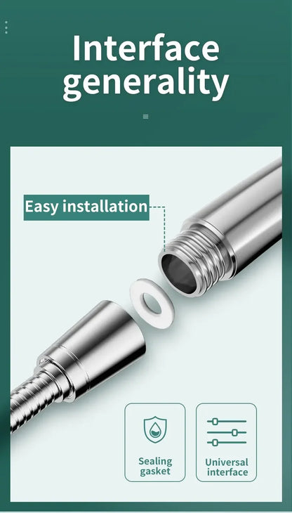 Bathroom Accessories Shower Head High Pressure Large Water Output Universal Adaptation Pressurized Hand Shower Nozzle Water