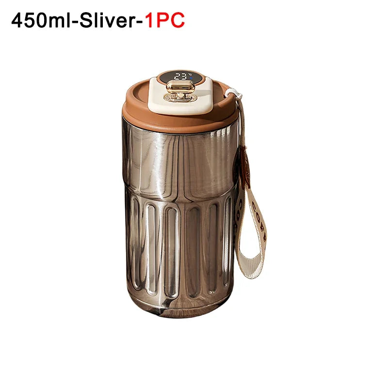 Coffee Cups with Temperature Display Smart Coffee Insulated Mug 316 Stainless Steel Display Temperature Double-walled Insulation