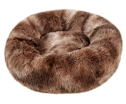 Round Pet Bed for Large,Medium and Small Dogs House Bed Soft Cats Bed Long Plush Dog House for Dogs House Winter Warm Sleeping