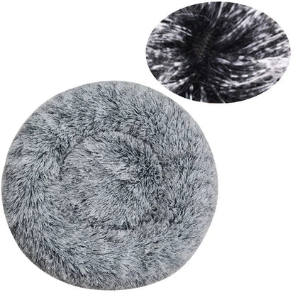 Round Pet Bed for Large,Medium and Small Dogs House Bed Soft Cats Bed Long Plush Dog House for Dogs House Winter Warm Sleeping