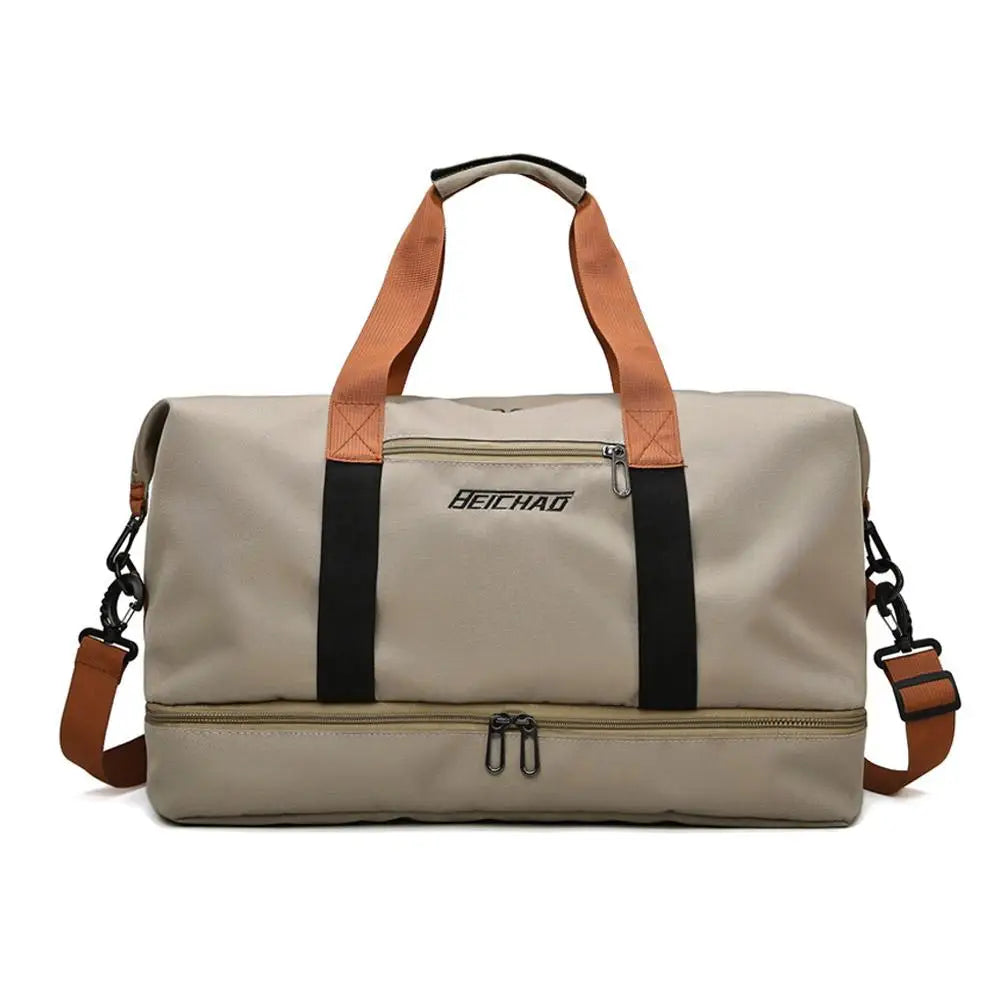 Large Capacity Gym Bag Portable Short Distance Travel Bag Sports Fitness Waterproof Handbag Luggage Storage Bag