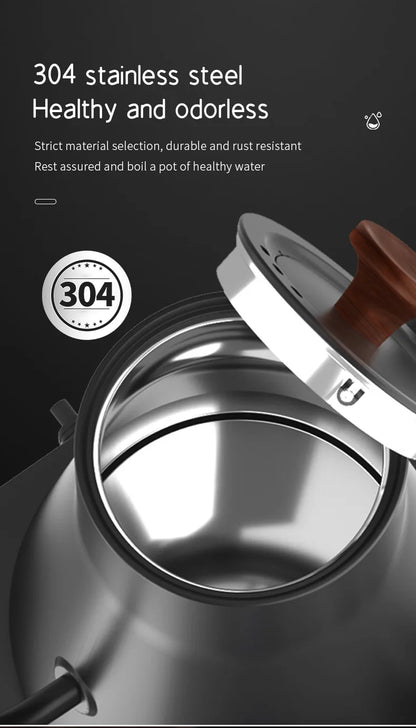 1200W Electric Gooseneck Kettle Hand Brewed Kettle Coffee Pot Intelligent Constant Temperature Control Tea Pot Electric Kettle
