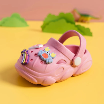 New Solid Color Summer Breathable Garden Shoes Baby Sandals Cute Decoration Boys Girls Lightweight Anti-slip Casual Shoes
