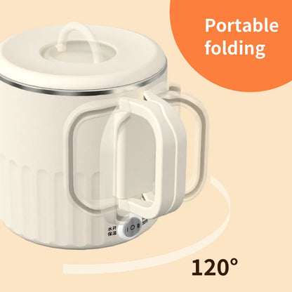 Travel Foldable Kettle 1L Folding Electric Kettles For Boiling Water Fast Boiling Machine With Steamed Egg Rack For Picnic