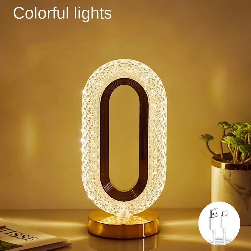 Rechargeable Led Light Bedside Ambient Light Book Reading Lamp Wireless Mood Light Living Room Birthday Decoration