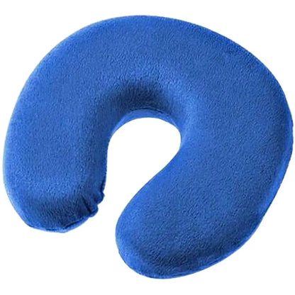 5 Colors Portable Mini Travel Pillow Ultralight Air Inflatable Memory Foam U Shaped Pillow Outdoor CampingTravel Soft Pillow