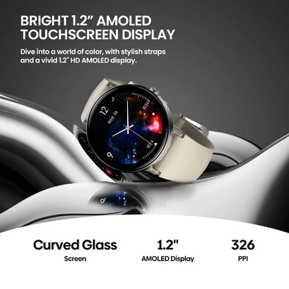 The NEW 2025 Zeblaze Lily 2 Voice Calling Female Smartwatch 1.2" AMOLED Screen Double Strap Health Management Sports Smart Watch