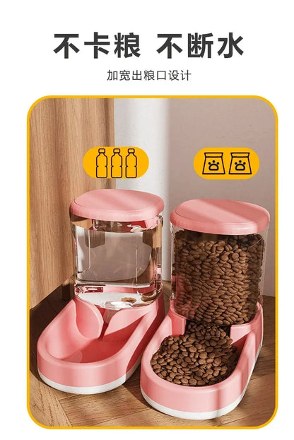 Dog Water Dispenser Cat Automatic Pet Feeder Feeding Cat Drinking Flowing without Inserting Electric