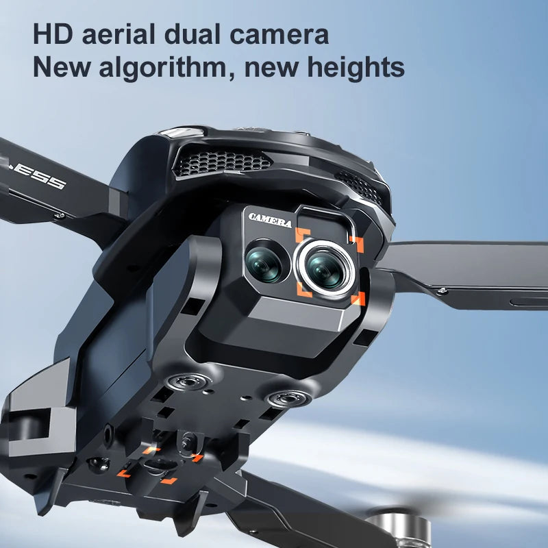 2025 S168 RC Drone Brushless Motor 8K HD Dual Cameras Optical Flow Positioning and Intelligent Obstacle Avoidance Aircraft Toy