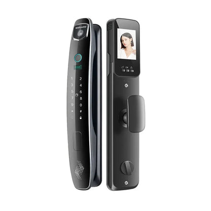 3D Facial Recognition Intelligent Door Lock Fully Automatic Lock Password Lock Fingerprint Lock Home Intercom Graffiti Palm Vein