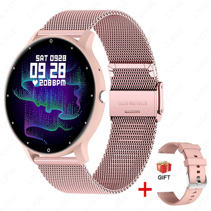 LIGE New Smart Watch Men Riding Sports Fitness Health Monitor Watch  IP67 Waterproof Bluetooth Call For Android ios Smartwatch