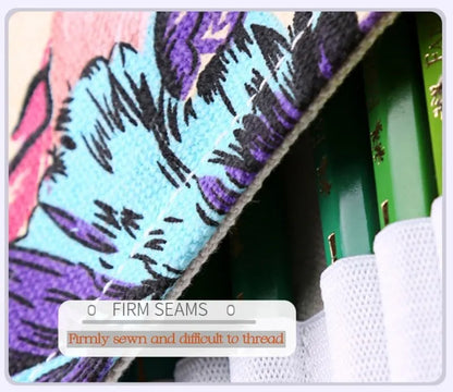 48 Holes Roll Colored Art Pencil Case Kawaii School Students Supplies Paint Brush Pen Bag Cute Pencil Cases Stationery