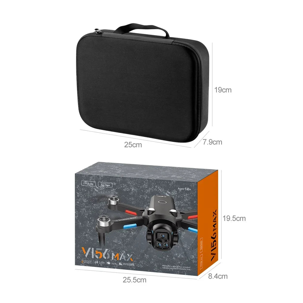 Drone 4K Profissional HD Dual-Camera Obstacle Avoidance 5G Wifi With Screen Remote Control Quadcopter Optical Flow Drone