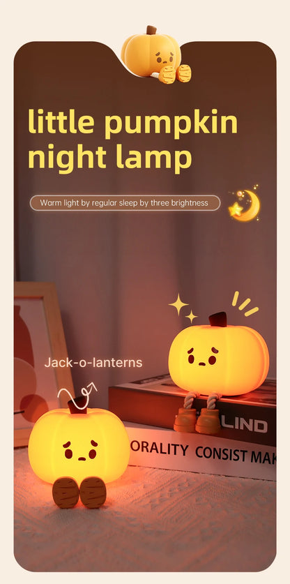 Football Led Night Light Book Light for Reading Soccer Pumpkin New Bedroom Bedside Table Lamp Kids Birthday Gift Cute Cartoon