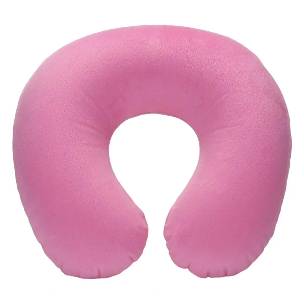 U-shaped Neck Pillow Inflatable Fatigue Relief Travel Pillow Flight Headrest Sleep U-shaped Cushion for Plane