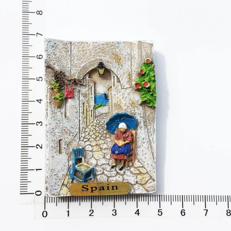 Europe Spain 3D Refrigerator Magnet Tourist Souvenirs Stickers,Home & Kitchen Decoration Fridge Magnet Message Sticker