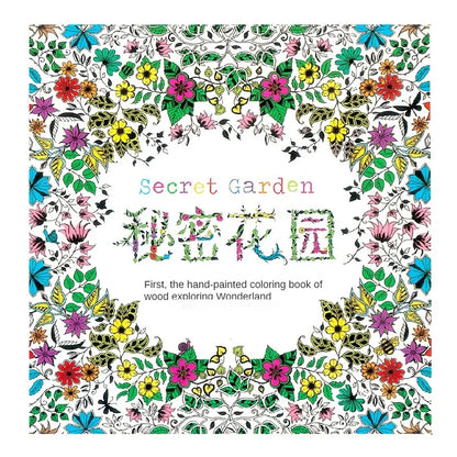 24 Pages Coloring Book for Children Adult Relieve Stress Kill Time DIY Painting Drawing Book Painting Kids Educational Toys