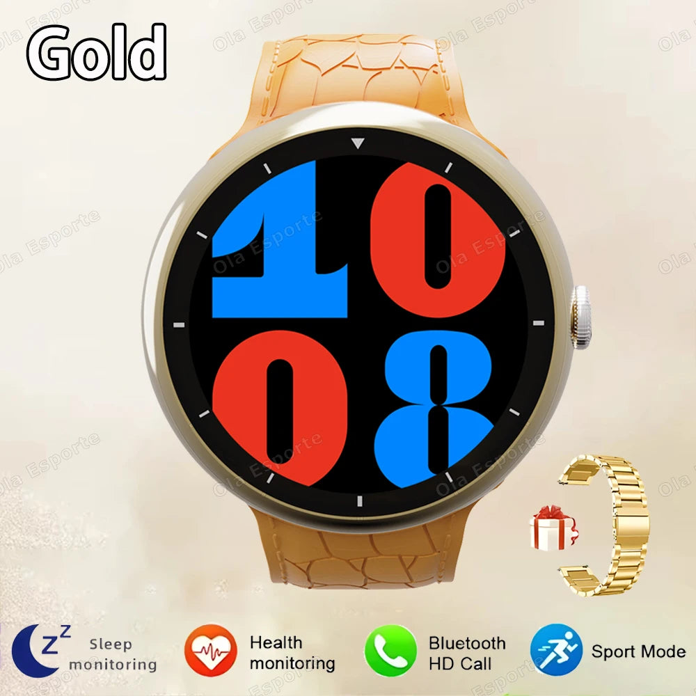 Smart Watch Men 1.52Inch AMOLED Screen BT Call GPS Sports Fitness Tracker Health Monitor Wireless Charging Smartwatch