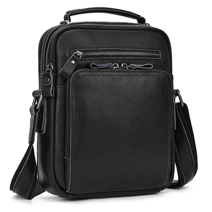 Newsbirds Leather Shoulder Bag Vintage Style Crossbody Bag Books School Bag Of Men Male Daily Messenger Bag Crazy Horse Skin