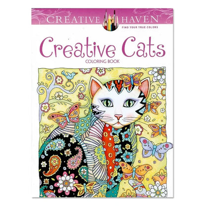 24 Pages Coloring Book for Children Adult Relieve Stress Kill Time DIY Painting Drawing Book Painting Kids Educational Toys