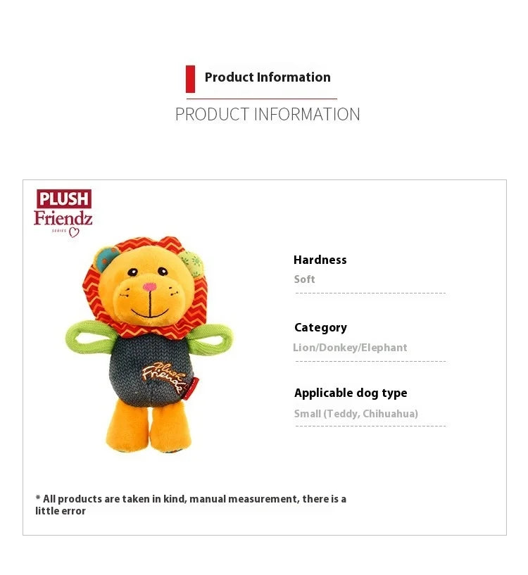 GiGwi Dog Toy Honour Series Plush Call Doll Voice Relieves Boredom Small and Medium sized Dog Puppy Pet Dog toy Sound toy gift