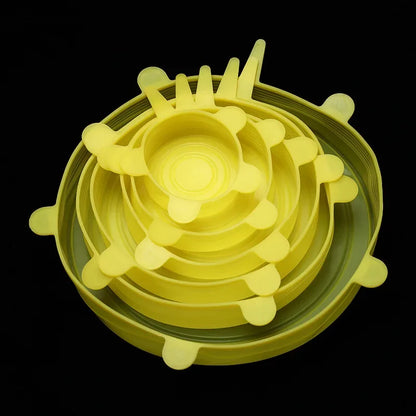 Reusable Silicone Cover Stretch Lids Airtight Food Wrap Covers Keeping Fresh Seal Bowl Stretchy Wrap Cover Kitchen Cookware