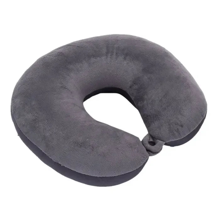 Nanoparticles U Shaped Travel Pillow Neck Support Headrest Microbeads Filling Colorful Soft Cushion Flight for AirPlane Car