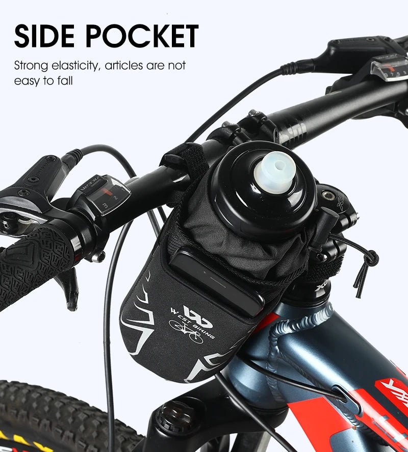 WEST BIKING Bicycle Bottle Holder Cycling Water Bottle Carrier Reflective Pouch Kettle MTB Road Bike Handlebar Bag Accessories